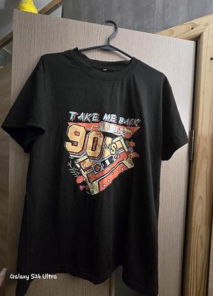 Футболка в ідеальному стані з принтом «take me back 90s»