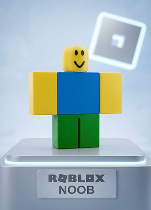 Фигурка roblox noob ромбс нуб / нубик с подвижными частями