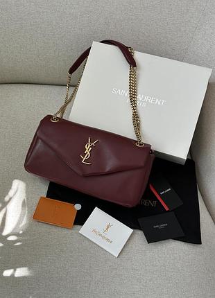 Сумка calypso in plunged lambskin burgundy