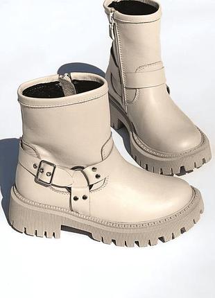 Зимові черевики для дівчаток evie gavana winter beige, розмір 35 (22,5 см.)