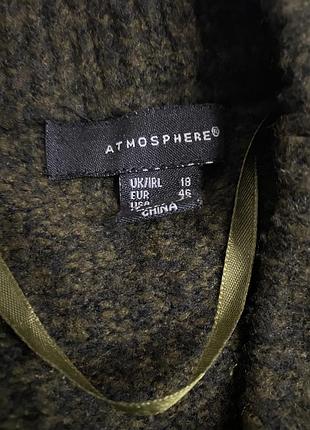 Объемный джемпер оверсайз цвета хаки atmosphere 5