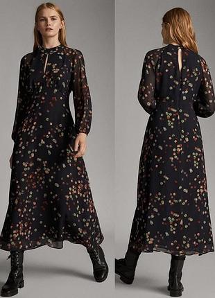 Платье миди massimo dutti