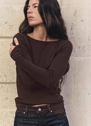 Реглан жіночий коричневий zara new