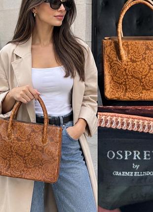 Шкіряна сумка з тисненням orsay