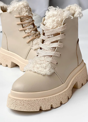 Зимові черевики для дівчаток evie dakota winter beige, розмір 40 (26 см.)