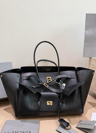 Сумка bel air large tote bag in black leather