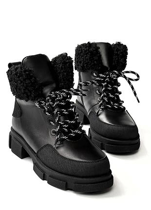 Зимові черевики для дівчат evie manchester winter black, розмір 32 (20,5 см.)