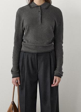 Вовняний лонг поло massimo dutti 2