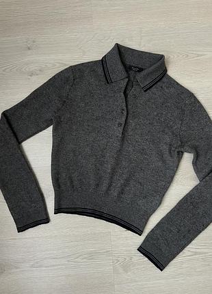 Вовняний лонг поло massimo dutti 3