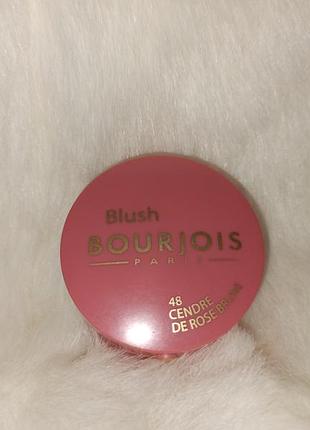 Компактні запечені рум'яна bourjois little round pot blusher у відтінку №48 cendre de rose brune