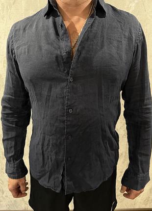 Чоловіча льона сорочка uniqlo сток 7
