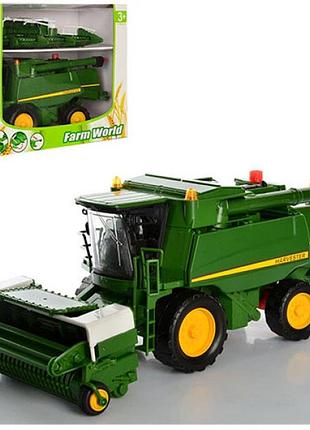 Комбайн 8989a-1-2-3 (12шт) инер-й, 32см, 3 вида, в кор-ке, 33,5-27-15см