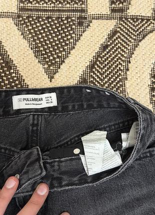 Джинси жіночі pull&bear прямі графітові 2
