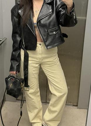 Джинси zara 36р молочні 2