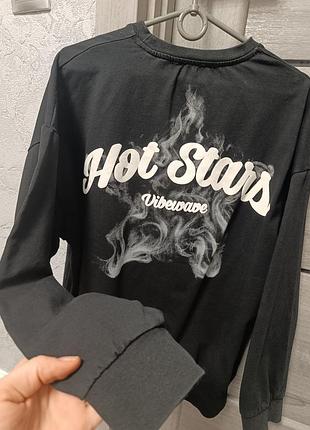 Світшот для підлітків hot stars чорний