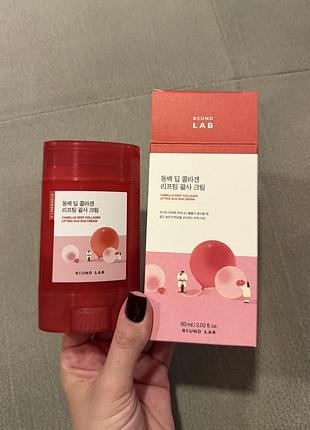 Крем round lab camellia deep collagen lifting gua sha cream