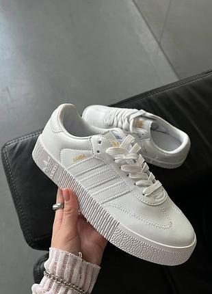 Кросівки жіночі adidas samba white шкіра