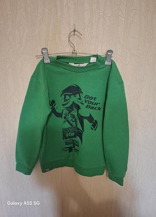 Світшот для хлопчика lego ninjago  зелений h&m