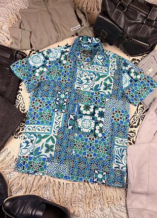 Брендова стильна сорочка в стилі печворк primark💙