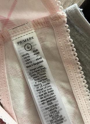 Бавовняні трусики стринги комплект primark 4