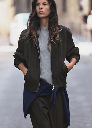 Куртка бомбер жіноча темно синій zara new