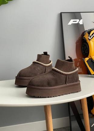 Угги ugg tazz sock chocolate / smb+ 🔗 2