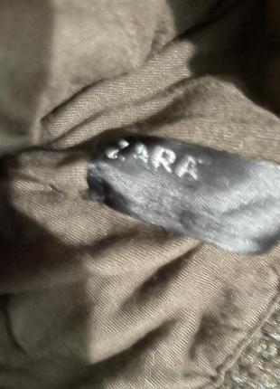 Шапка zara коричнева 3