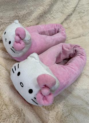 Капці жіночі hello kitty рожеві