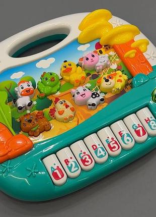 Певчие друзья 97980 (36/2) “wtoys”, озвучивание украинской мовою, звуки животных, ноты, азбука, в ко
