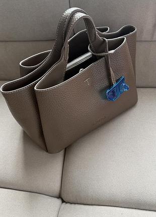 Сумка жіноча бежева коричнева tod's