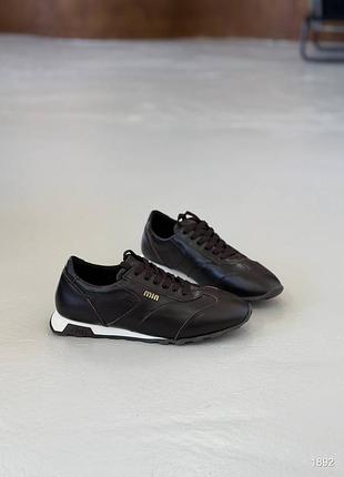 Кожаные кроссовки 6