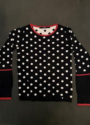 Светр жіночий guess чорний у горох