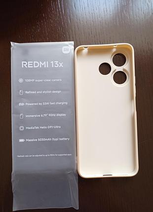 Чохол для redmi 13x з квітковим принтом 3