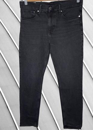 Чоловічі чорні джинси h&m w33 l32 m l 48 50 эйч энд ем завужені джинси слім slim базові чоловічі джинси h&m w33 l32 m l 48 50