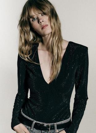 Дуже круте боді від zara в блискітки