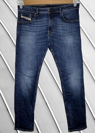 Мужские джинсы diesel w34 l32 l xl 50 52 дизеля синие прямого кроя зауженные джинсы слим slim брендовые джинсы diesel w34 l32 l xl 50