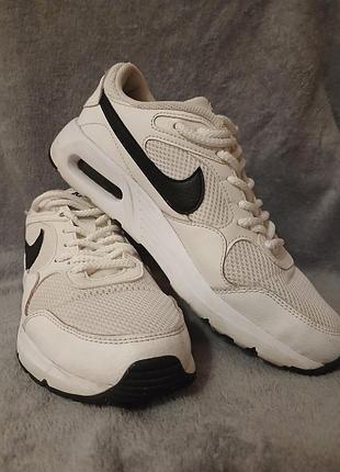 Кросівки чоловічі nike білі, 41 розмір, шкіра+сітка