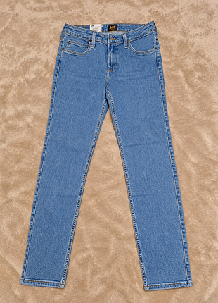 Нові жіночі джинси lee scarlett skinny у світло-блакитному кольорі w30 / l31. сток, з оригінальними бірками, без слідів носіння та видимих дефектів.
