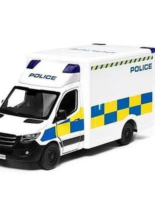 Транспорт спецслужб kt5479w (24шт) металл, инерция, 1:48, 12см, полиция, открываются двери, резиновые к