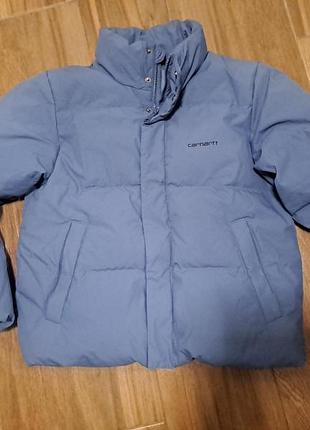 Жіночий пуховик carhartt блакитний розмір m