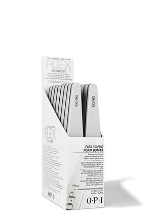 Пилочки для нігтів 100/180 grit -16 шт edge silver buffe opi