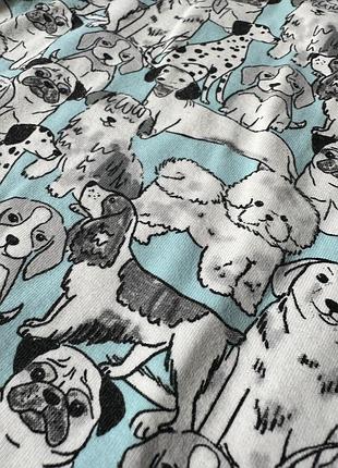Пижамная кофточка с собачками девочке12-14 лет 3