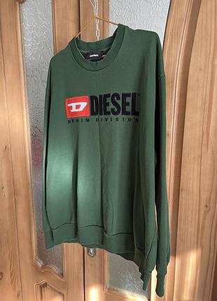 Diesel denim светр зелений, розмір l 4
