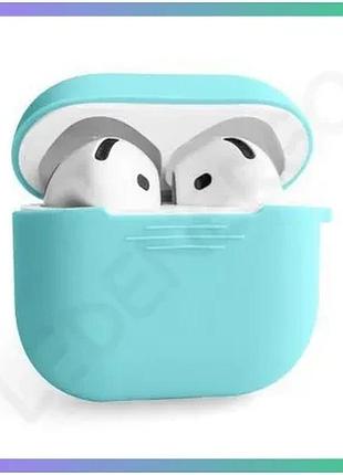 Чехол для airpods 4 силиконовый серый с карабином для защиты наушников apple airpods 4 sku_stcom_2710000315865