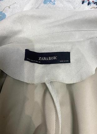 Елегантний подовжений блейзер під замшу zara basic 6