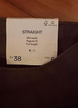 Джинси mango 38 коричневого кольору 2