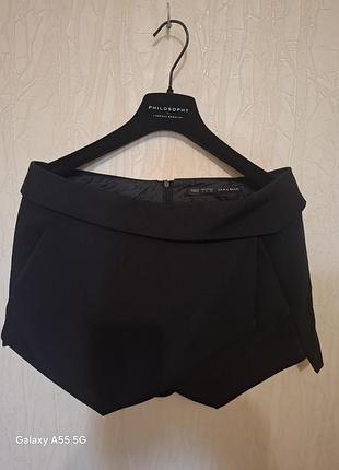 Міні-спідниця жіноча zara чорна