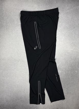 Asics motion dry легкі спортивні штани чорні спортивки для бігу тренування l