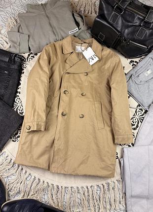 Брендовий стильний теплий тренч пальто zara🔥