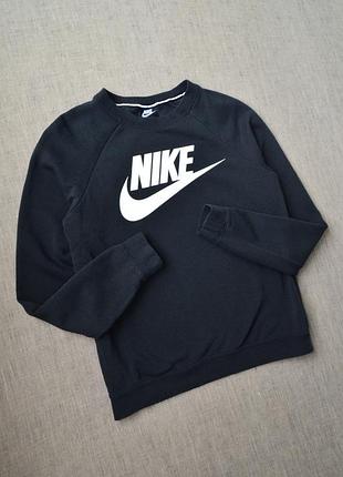 Женский свитшот nike sportswear с большим логотипом белым (размер s)